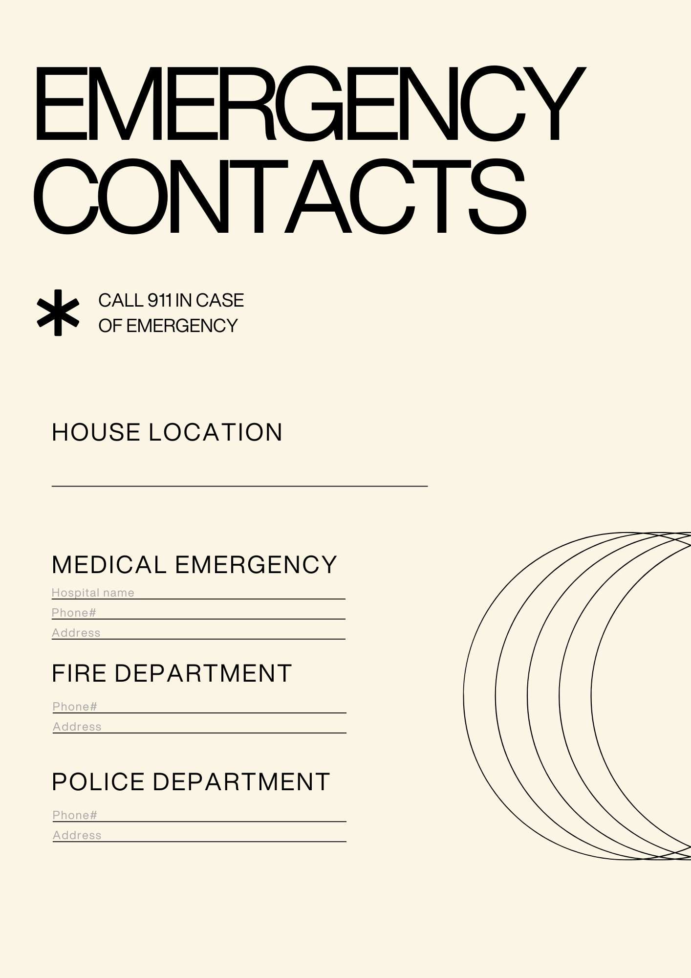 Emergency Contacts